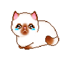 glitch gif crying cat